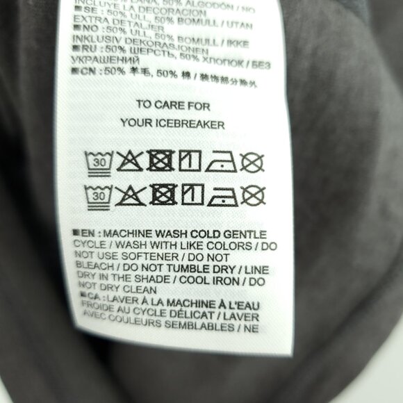 Icebreaker Central Classic Short Sleeve T-Shirt Short Sleeve M Gray - Picture 15 of 15